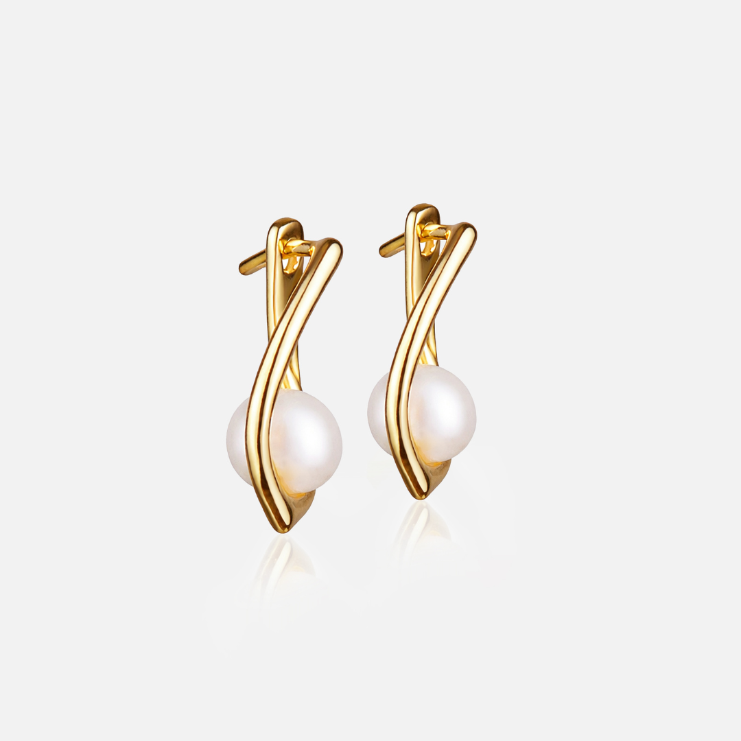 Pearl Hoop Earrings