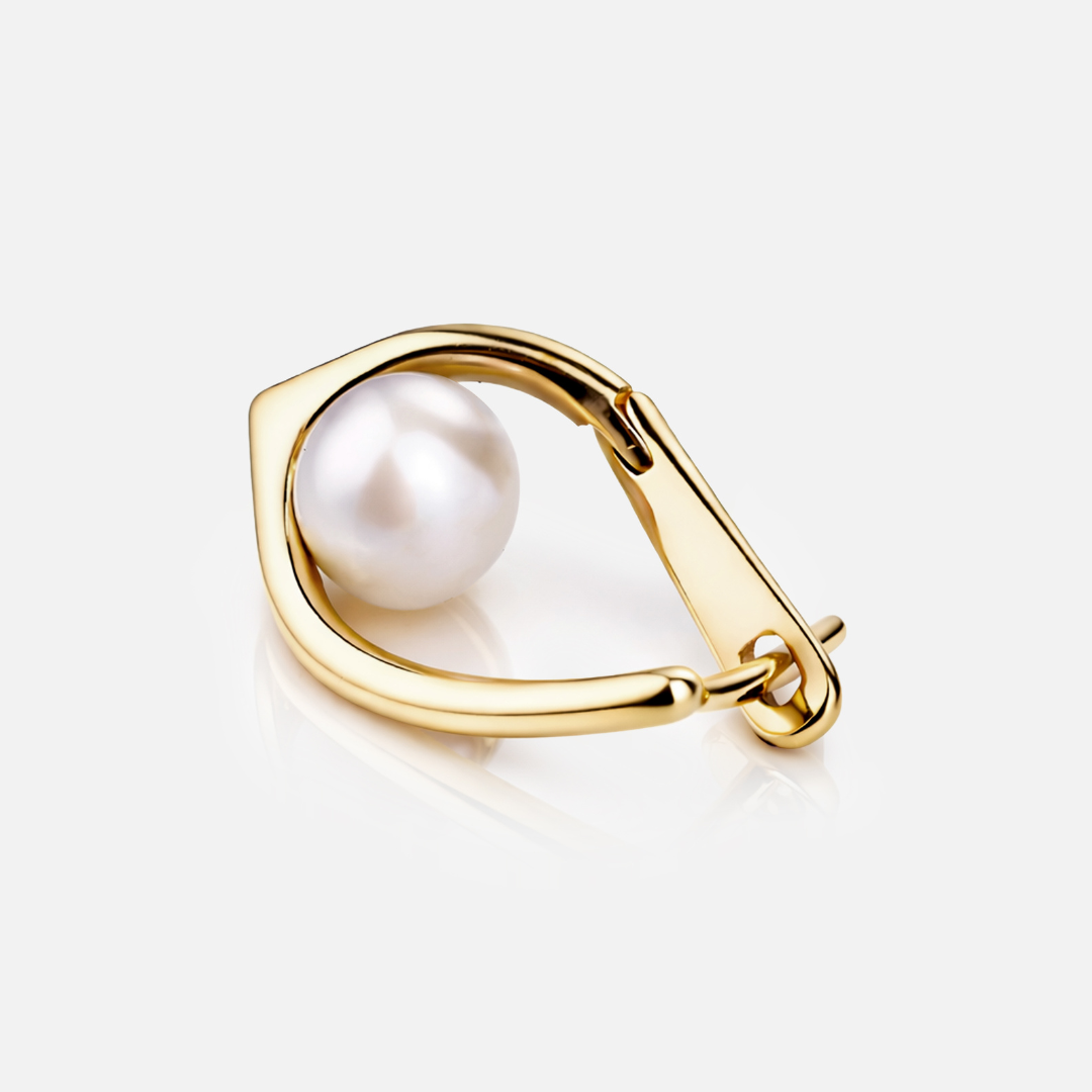 Pearl Hoop Earrings