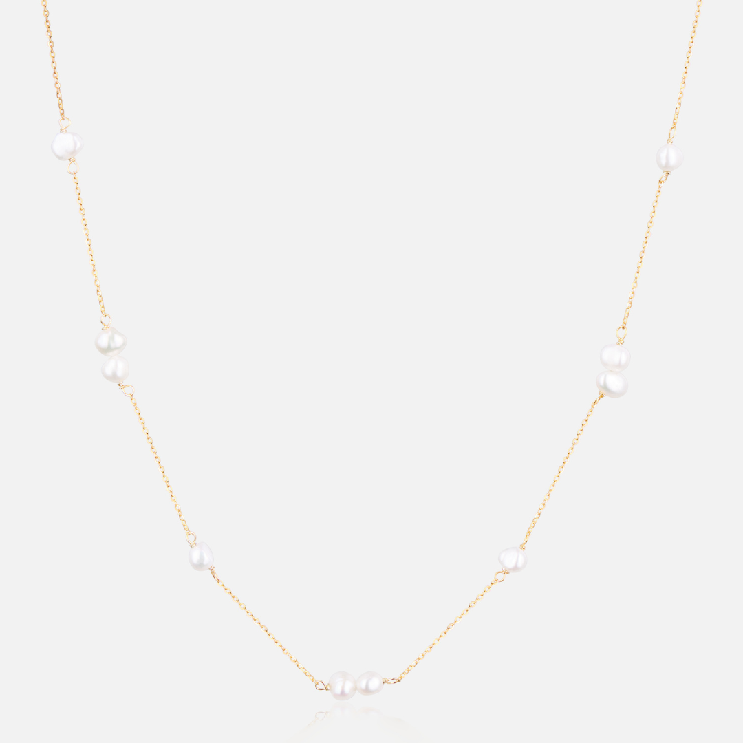 Pearl Station Necklace